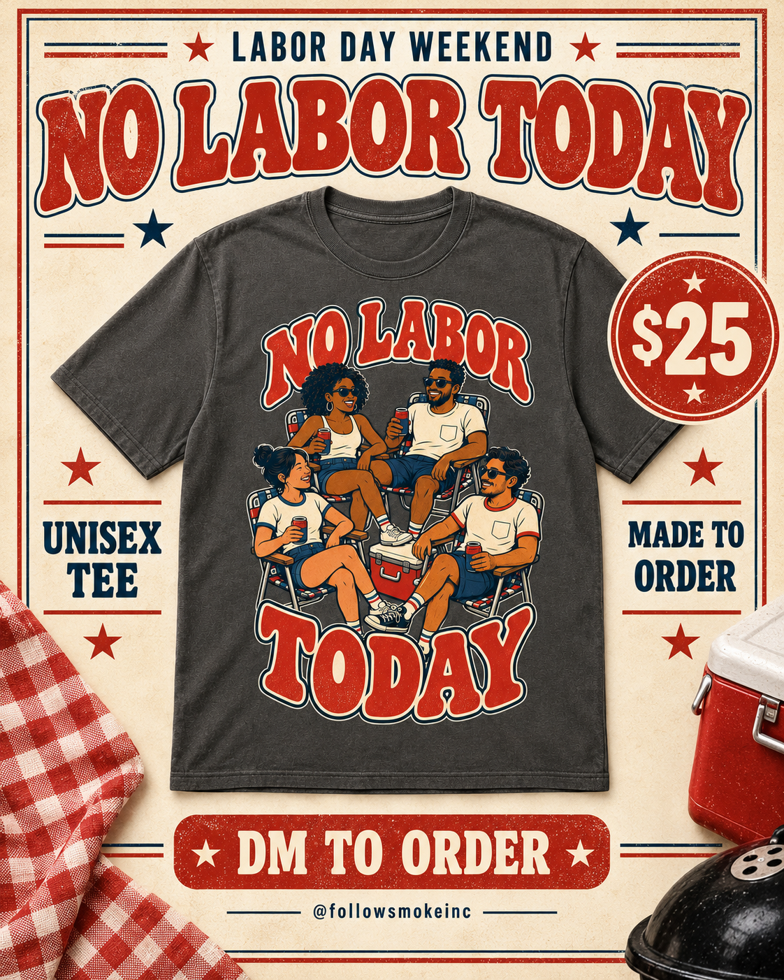 No Labor Today Tee